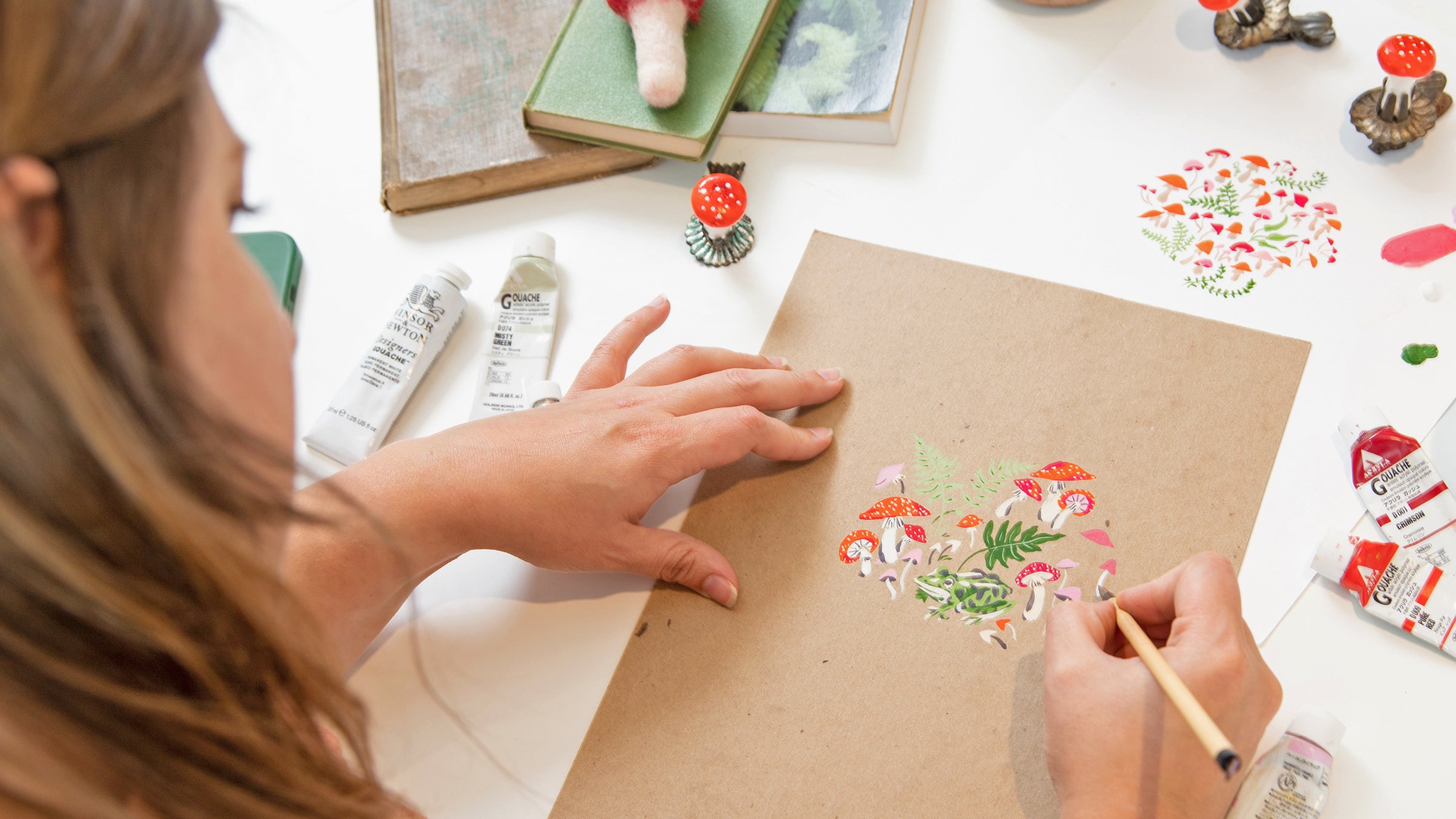 Bringing our mushroom print pajamas to life