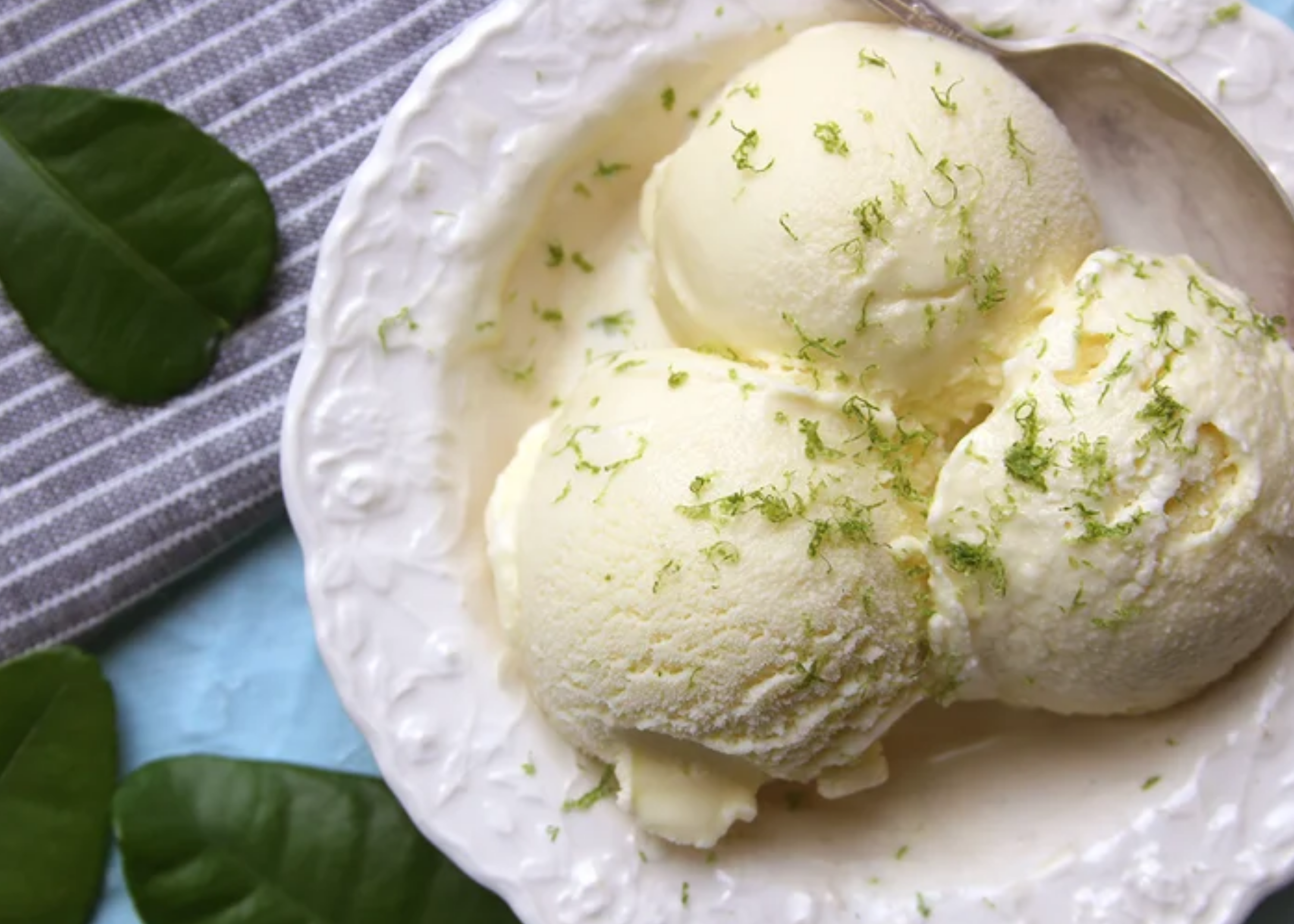 Photo credit: <u><a href="https://www.saveur.com/article/Recipes/Kaffir-Lime-Gelato/" target="_blank">Saveur</a></u> 