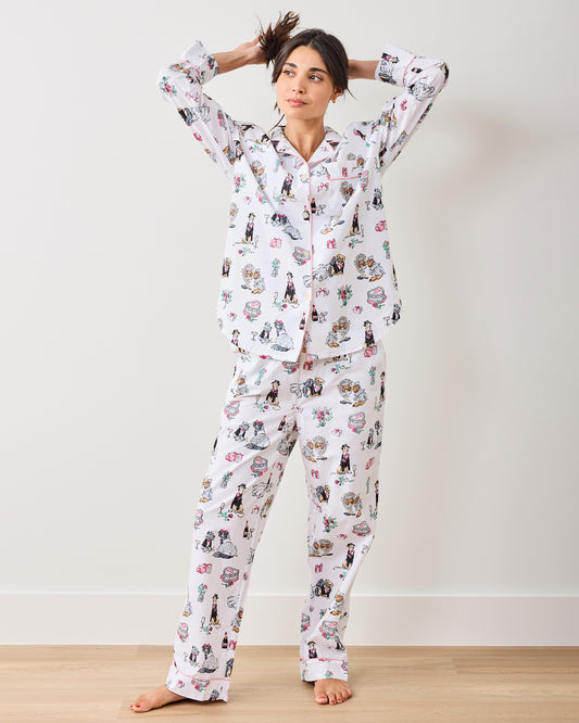Fur Ever Yours - Long PJ Set - Cloud - Printfresh