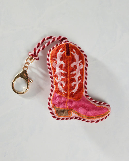 Pink - Cowboy Boot Bag Charm - Furbish Studio