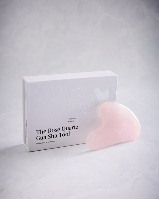 Rose - Rose Quartz Gua Sha Facial Lifting Tool - Mount Lai - Printfresh