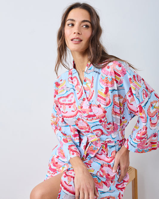 Vintage Cakes - Long Robe - Blue Buttercream - Printfresh