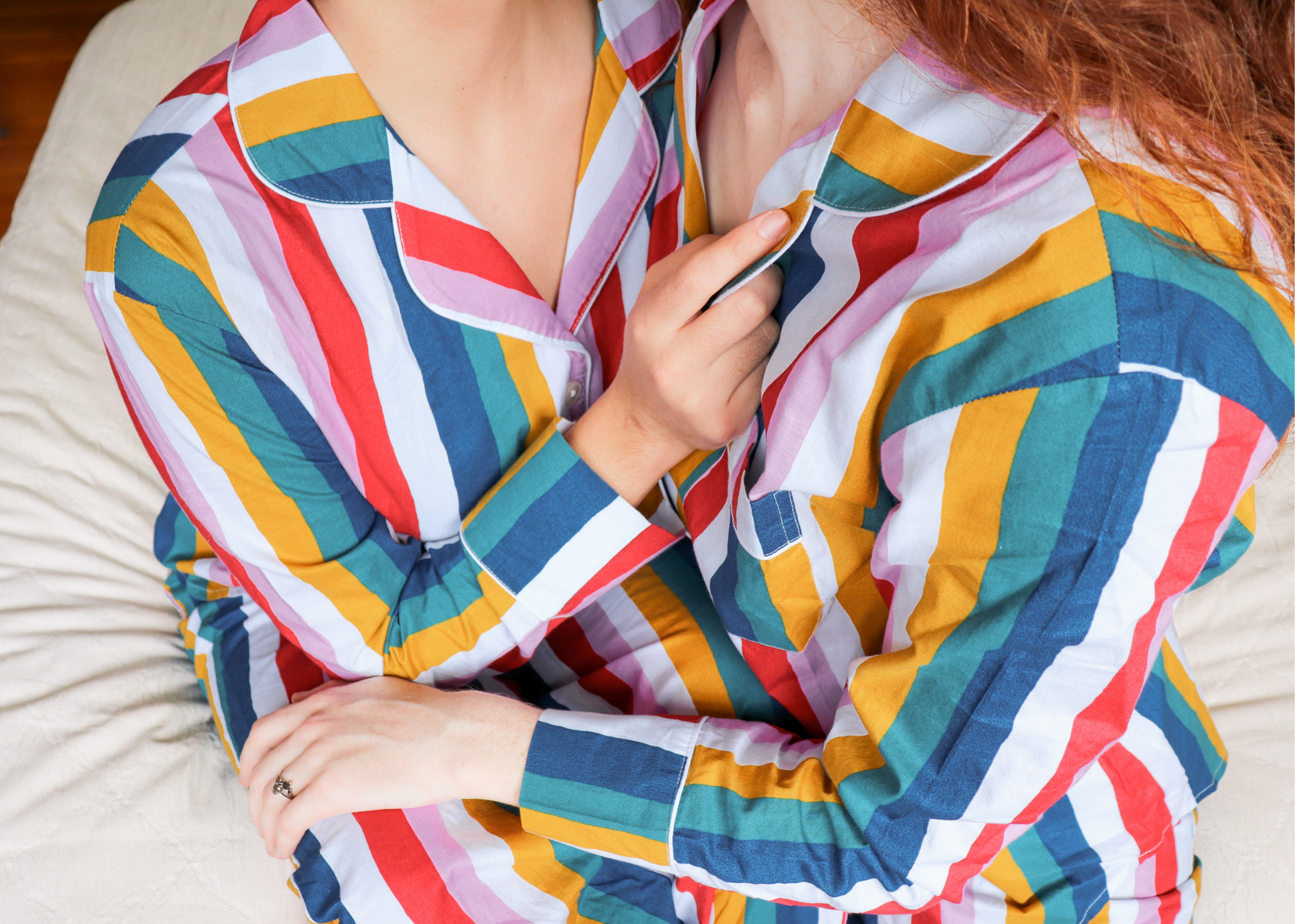 Rainbow Printed Pajama Set
